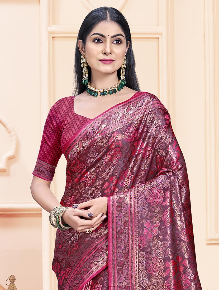 women self design banarasi saree with blouse - 21494715 - Standard Image - 1
