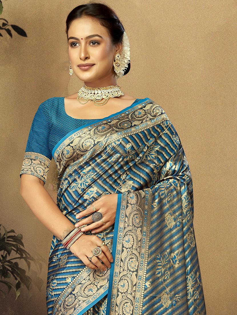 women self design banarasi saree with blouse - 21494717 - Standard Image - 1