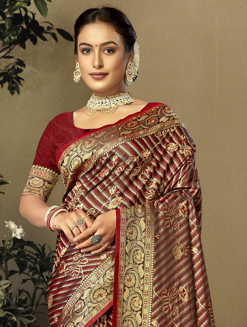 women self design banarasi saree with blouse - 21494720 - Standard Image - 1