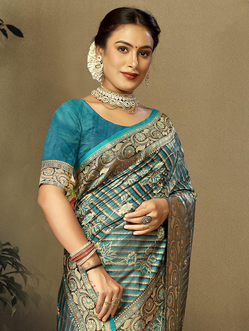 women self design banarasi saree with blouse - 21494721 - Standard Image - 1