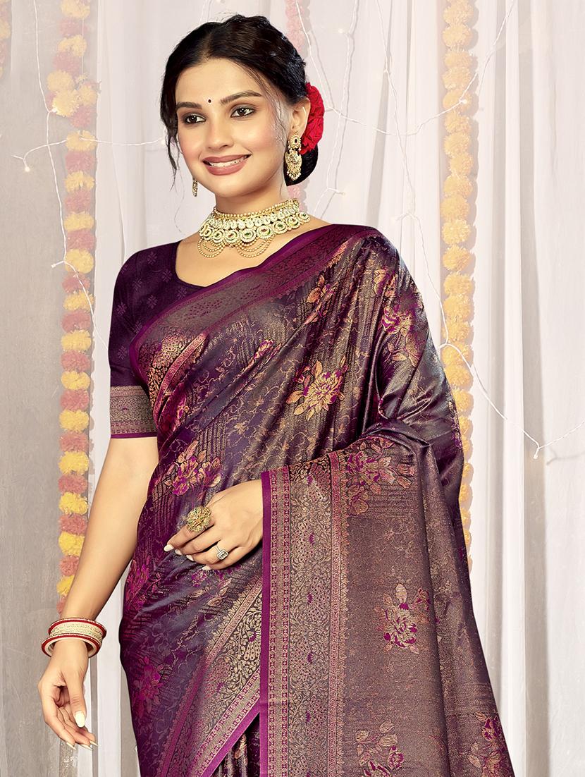 women self design banarasi saree with blouse - 21494725 - Standard Image - 1