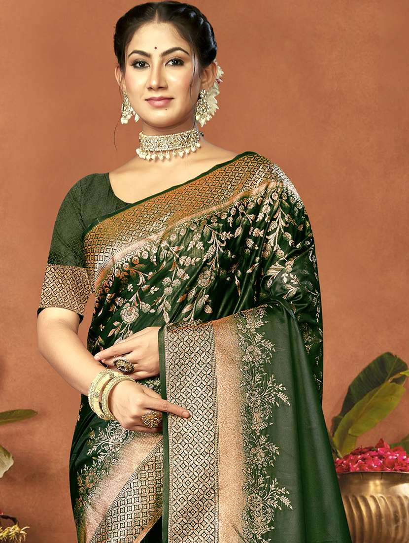 women self design banarasi saree with blouse - 21494731 -  Standard Image - 1