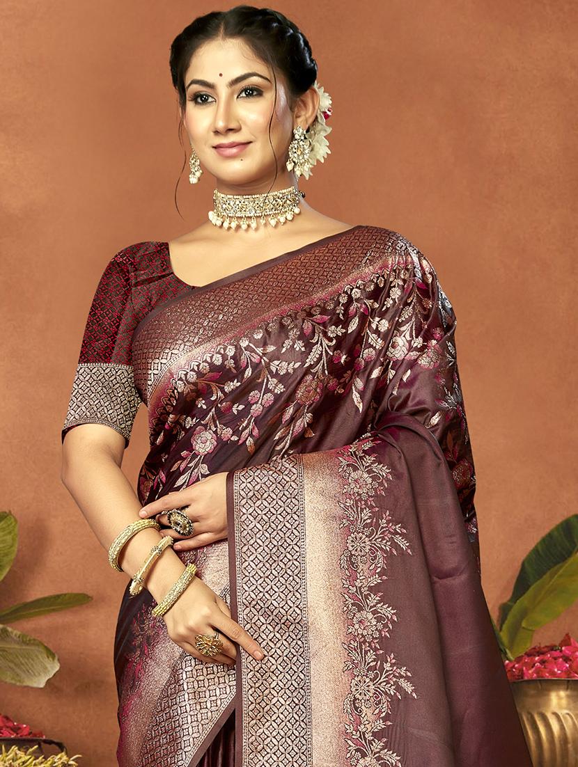 women self design banarasi saree with blouse - 21494733 - Standard Image - 1