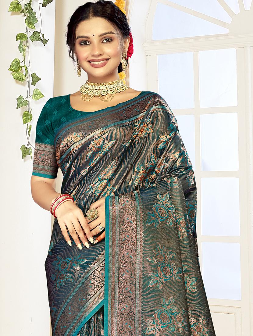 women self design banarasi saree with blouse - 21494757 - Standard Image - 1