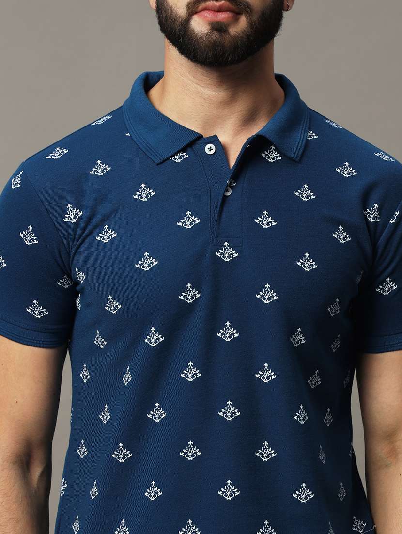 men printed polo t-shirt - 21494798 -  Standard Image - 4