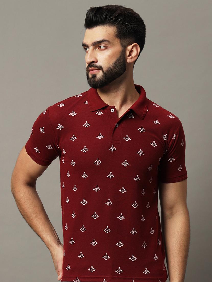 men printed polo t-shirt - 21494799 -  Standard Image - 1