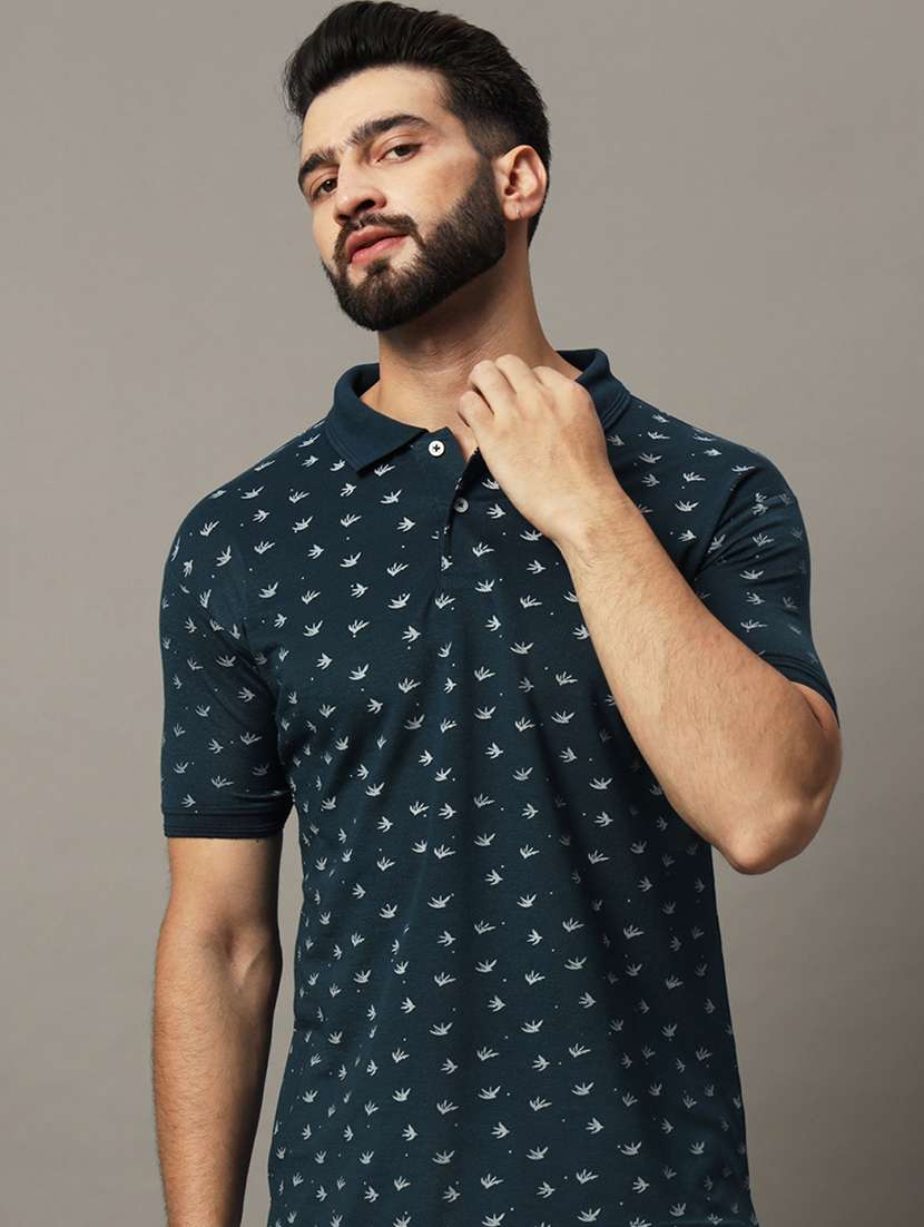 men printed polo t-shirt - 21494800 -  Standard Image - 1