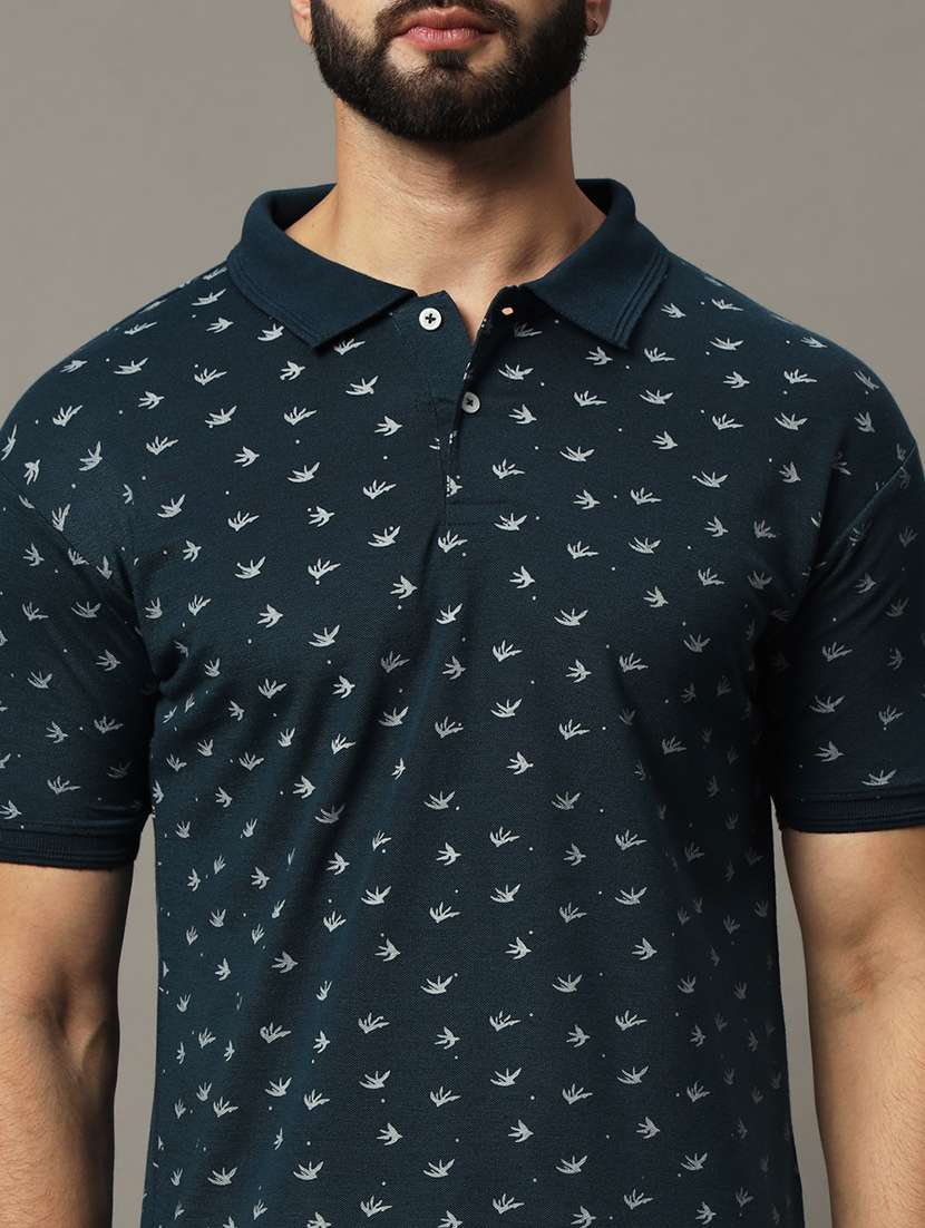 men printed polo t-shirt - 21494800 -  Standard Image - 4