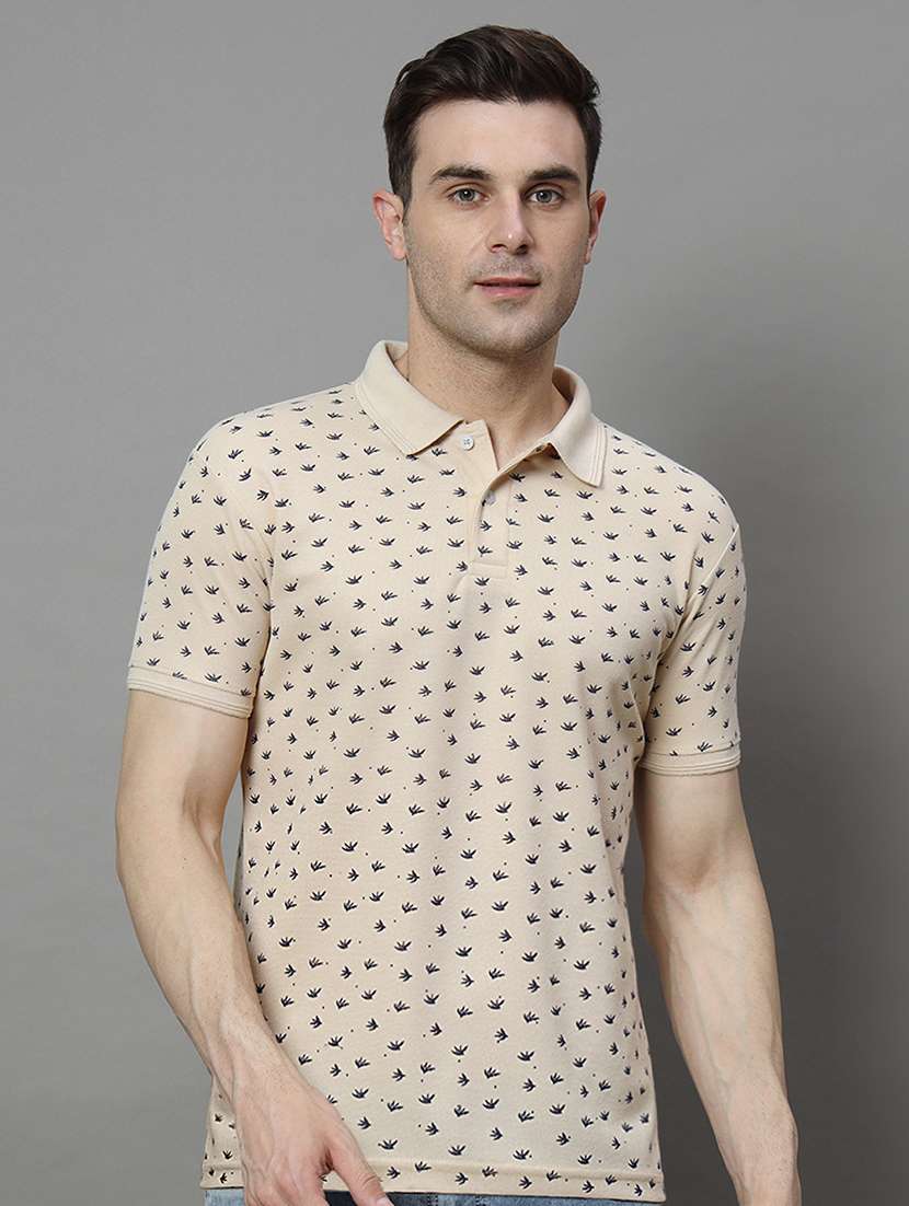 men printed polo t-shirt - 21494802 -  Standard Image - 1