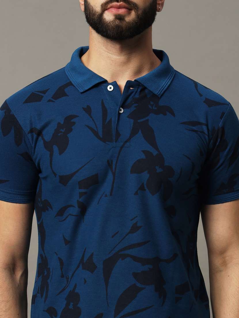 men printed polo t-shirt - 21494821 -  Standard Image - 4