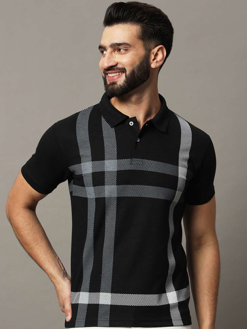 men checkered polo t-shirt - 21494824 -  Standard Image - 1