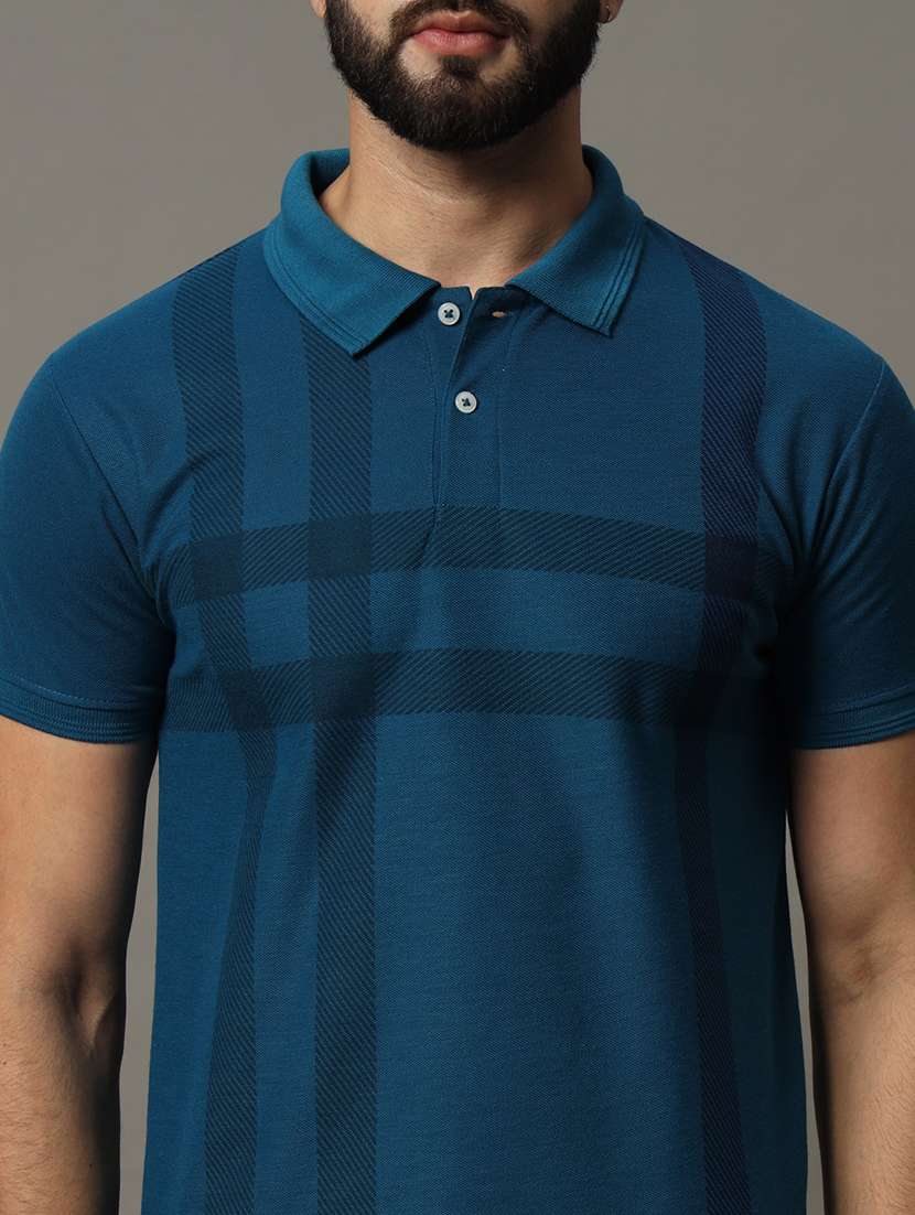 men checkered polo t-shirt - 21494826 -  Standard Image - 4
