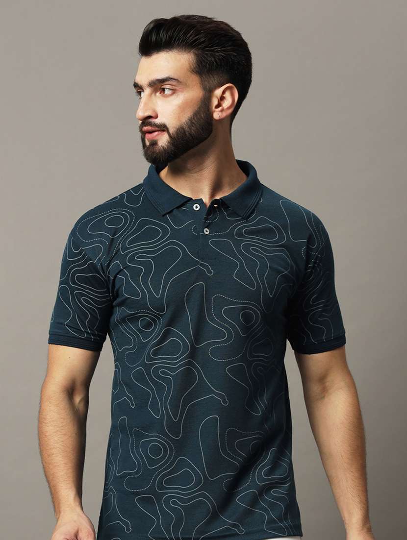 men printed polo t-shirt - 21494827 -  Standard Image - 1
