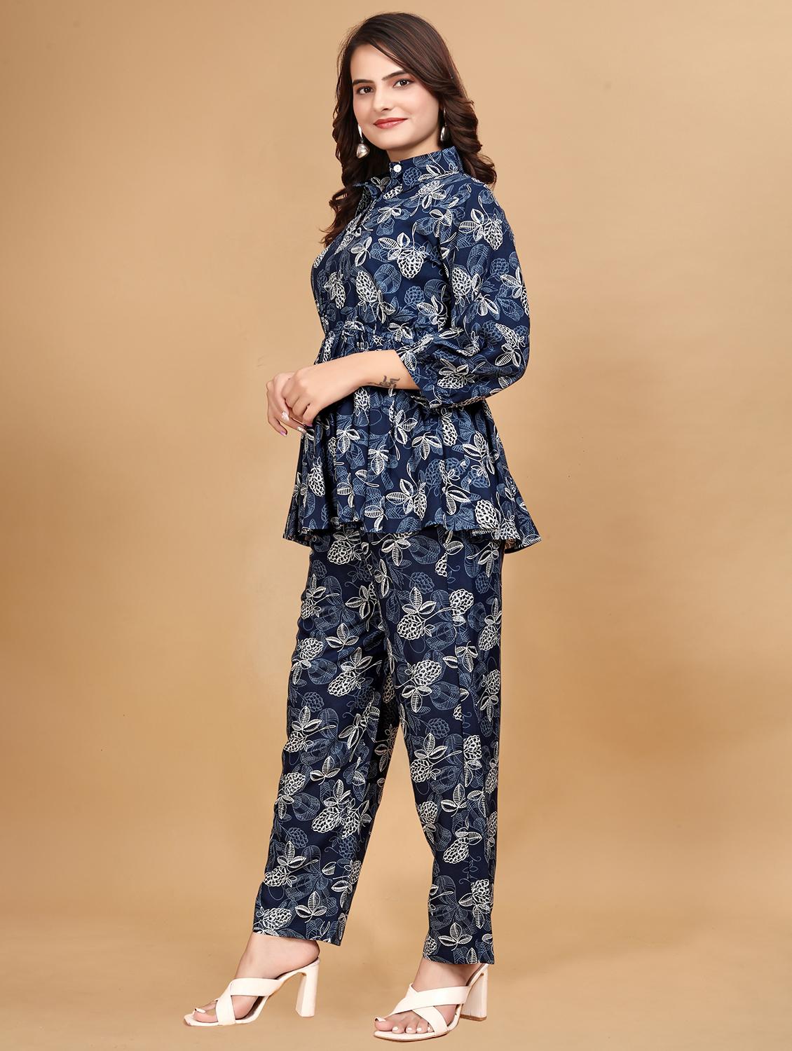 blue rayon coord set - 21495068 -  Standard Image - 1