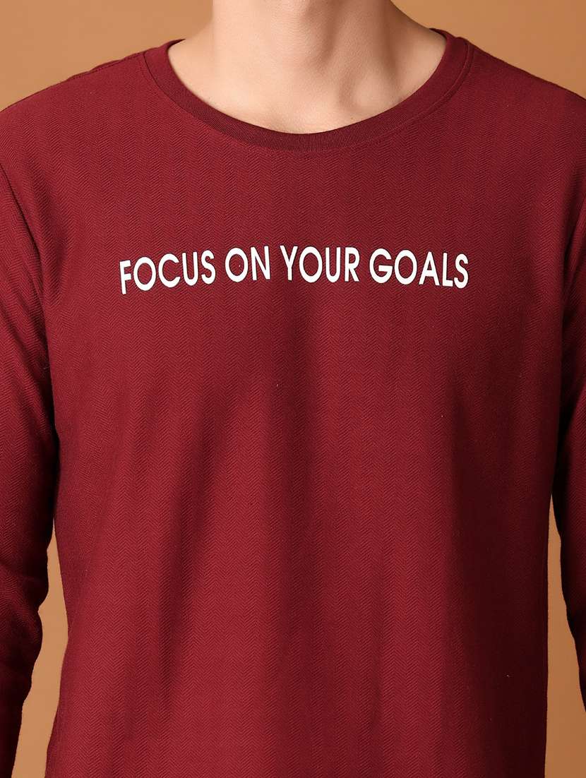 men round neck chest printed t-shirt - 21495211 -  Standard Image - 4