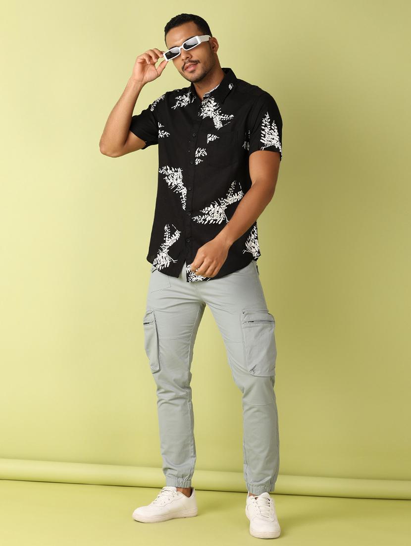 men collared printed casual shirt - 21495238 - Standard Image - 4