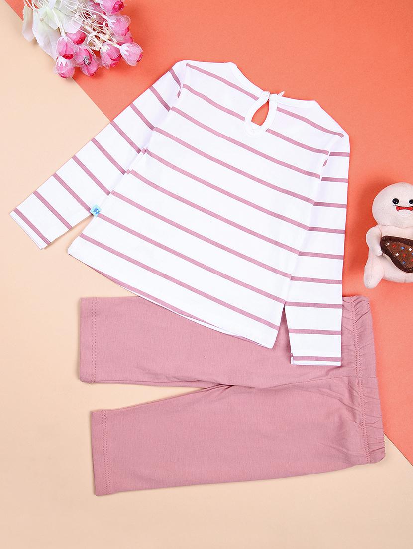 girls printed casual wear full length set - 21495259 - Standard Image - 1