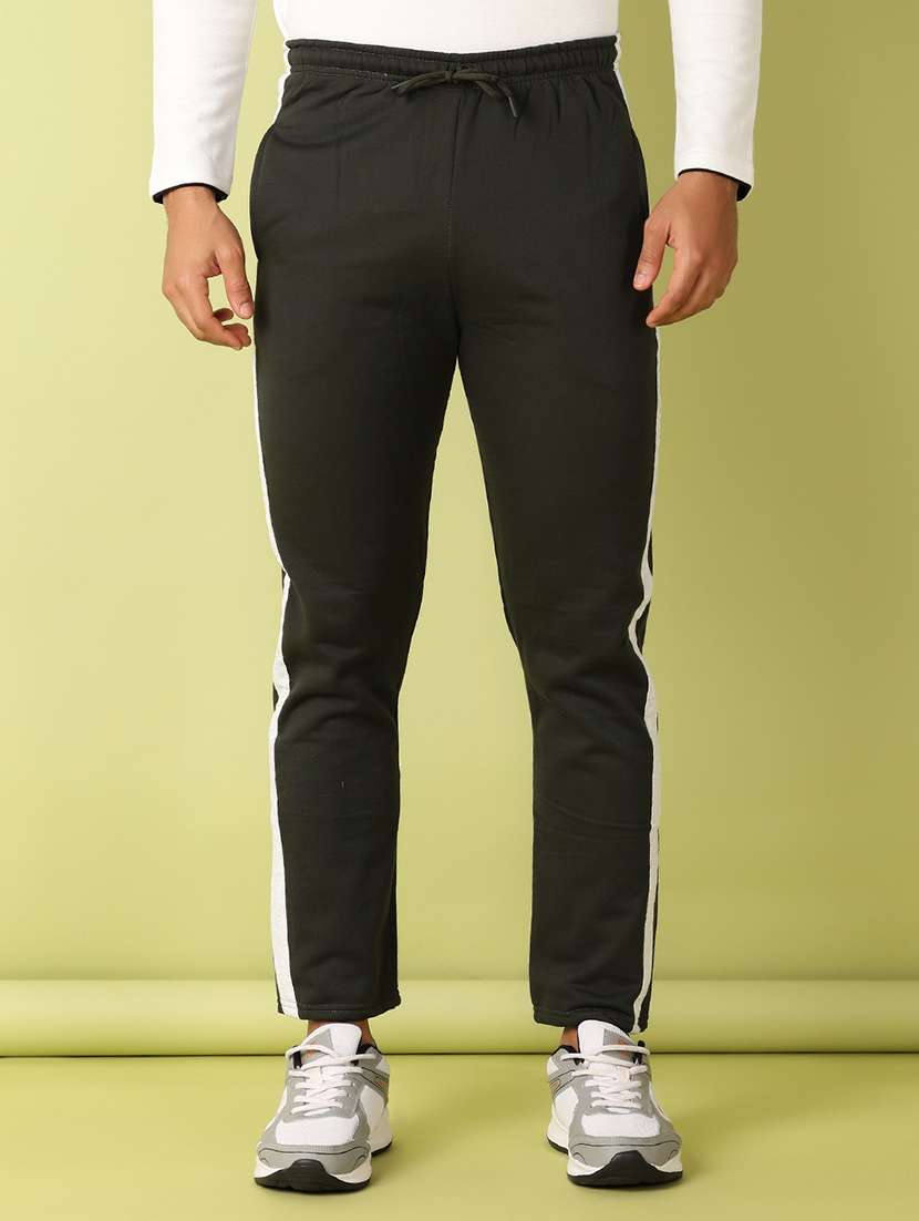 men side taped mid rise ankle length tack pant - 21495265 -  Standard Image - 1
