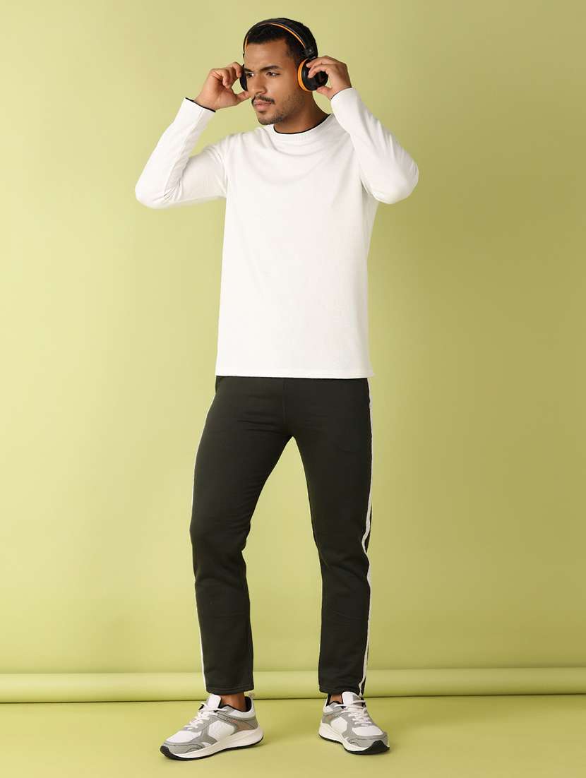 men side taped mid rise ankle length tack pant - 21495265 - Standard Image - 4