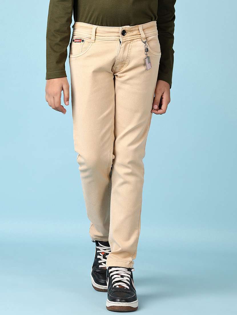 boys mid rise plain jeans - 21495266 -  Standard Image - 1