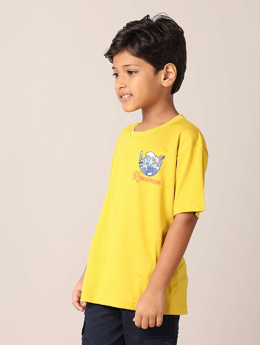 boys printed round neck t-shirt - 21495347 -  Standard Image - 1