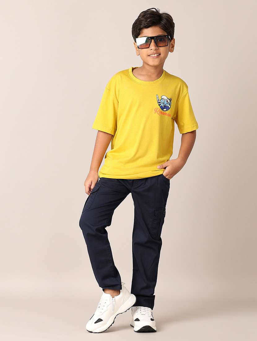 boys printed round neck t-shirt - 21495347 -  Standard Image - 4