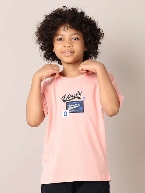 boys printed round neck t-shirt - 21495348 - Standard Image - 0
