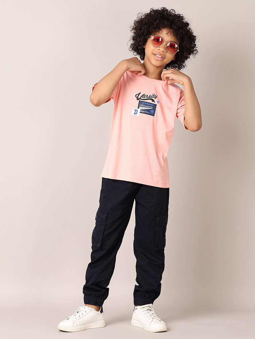 boys printed round neck t-shirt - 21495348 - Standard Image - 4
