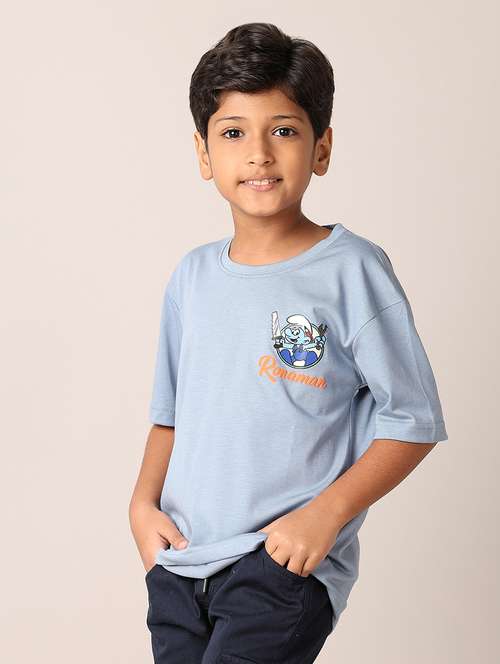 boys printed round neck t-shirt - 21495351 -  Standard Image - 0