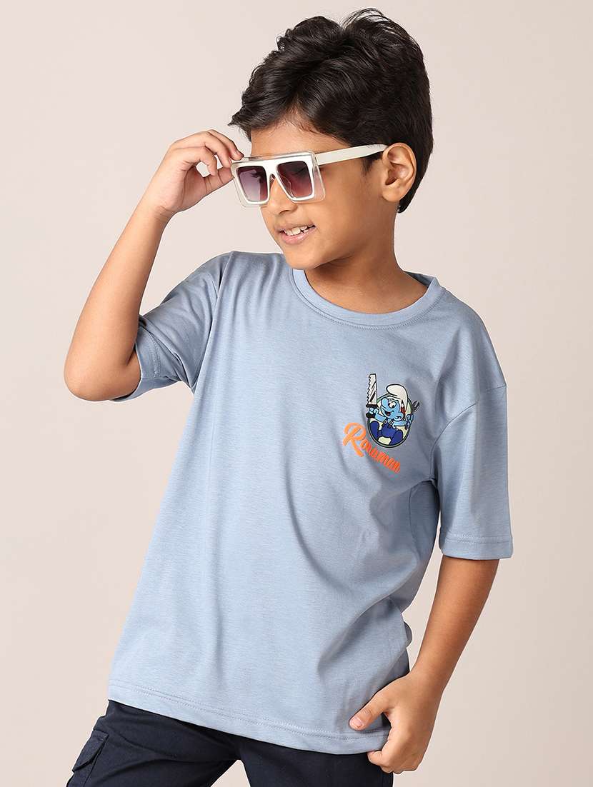 boys printed round neck t-shirt - 21495351 -  Standard Image - 1