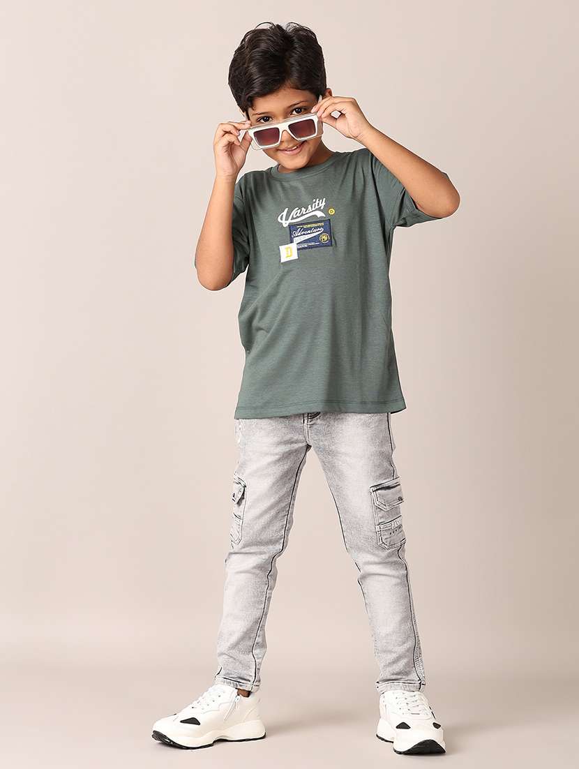 boys printed round neck t-shirt - 21495352 -  Standard Image - 4