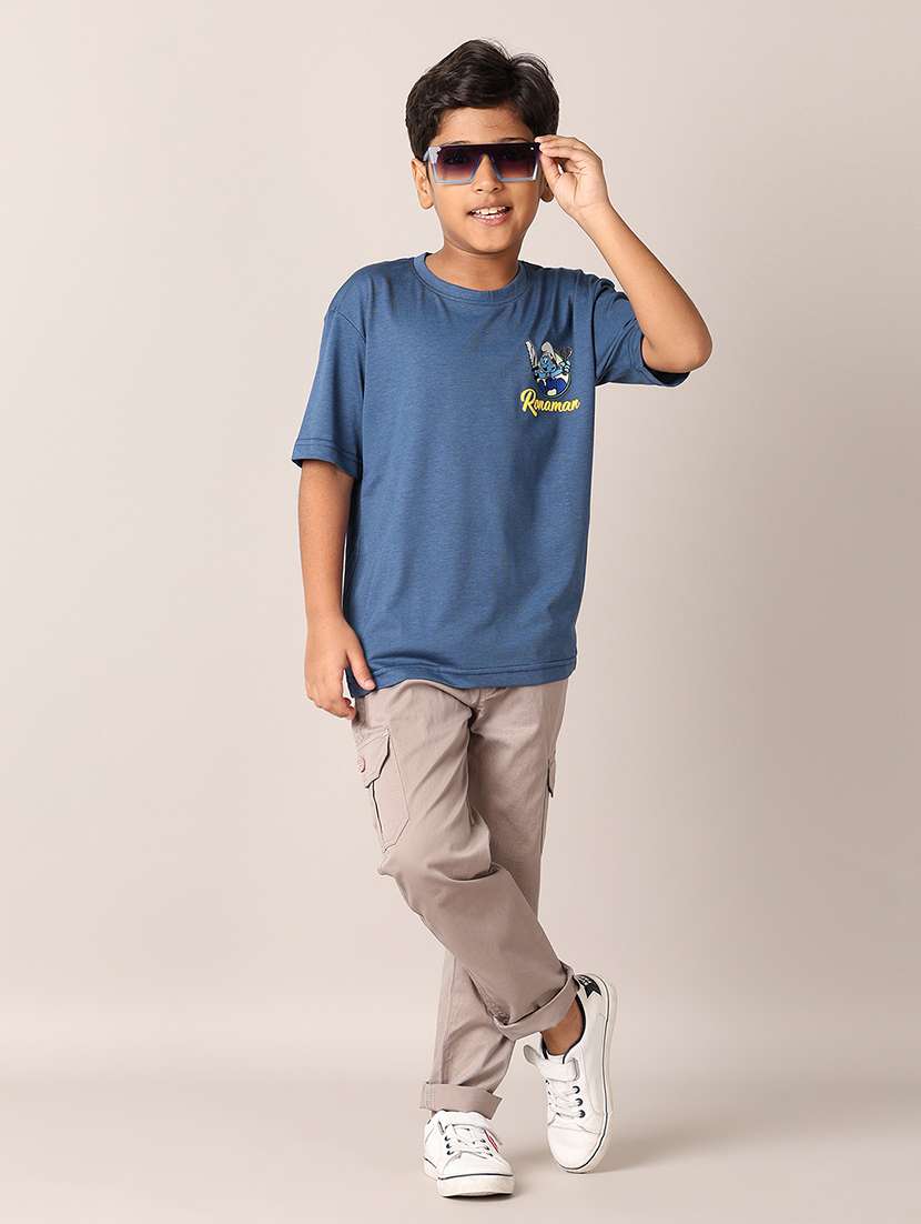 boys printed round neck t-shirt - 21495355 -  Standard Image - 4