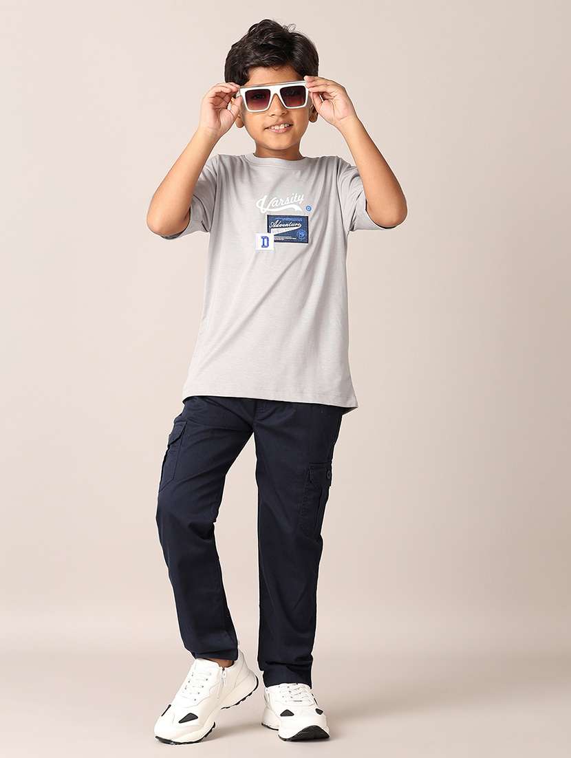 boys printed round neck t-shirt - 21495356 -  Standard Image - 4