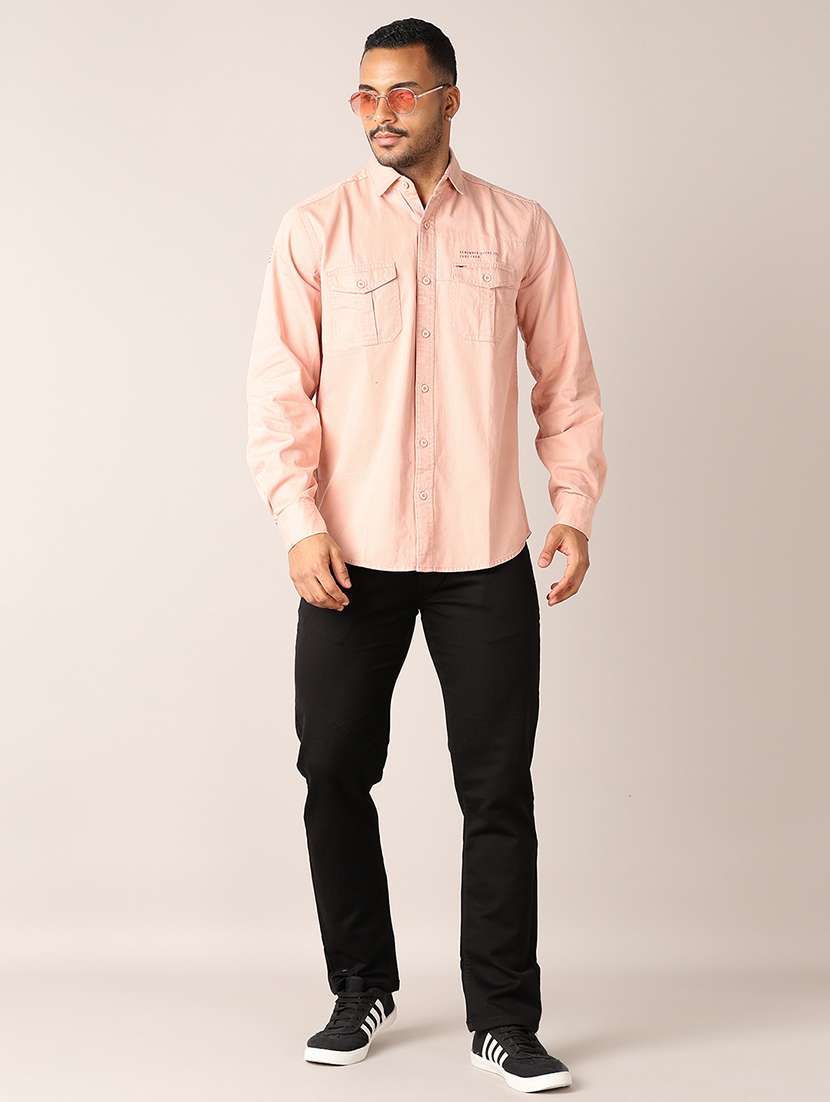 men solid collared shirt - 21495366 -  Standard Image - 4