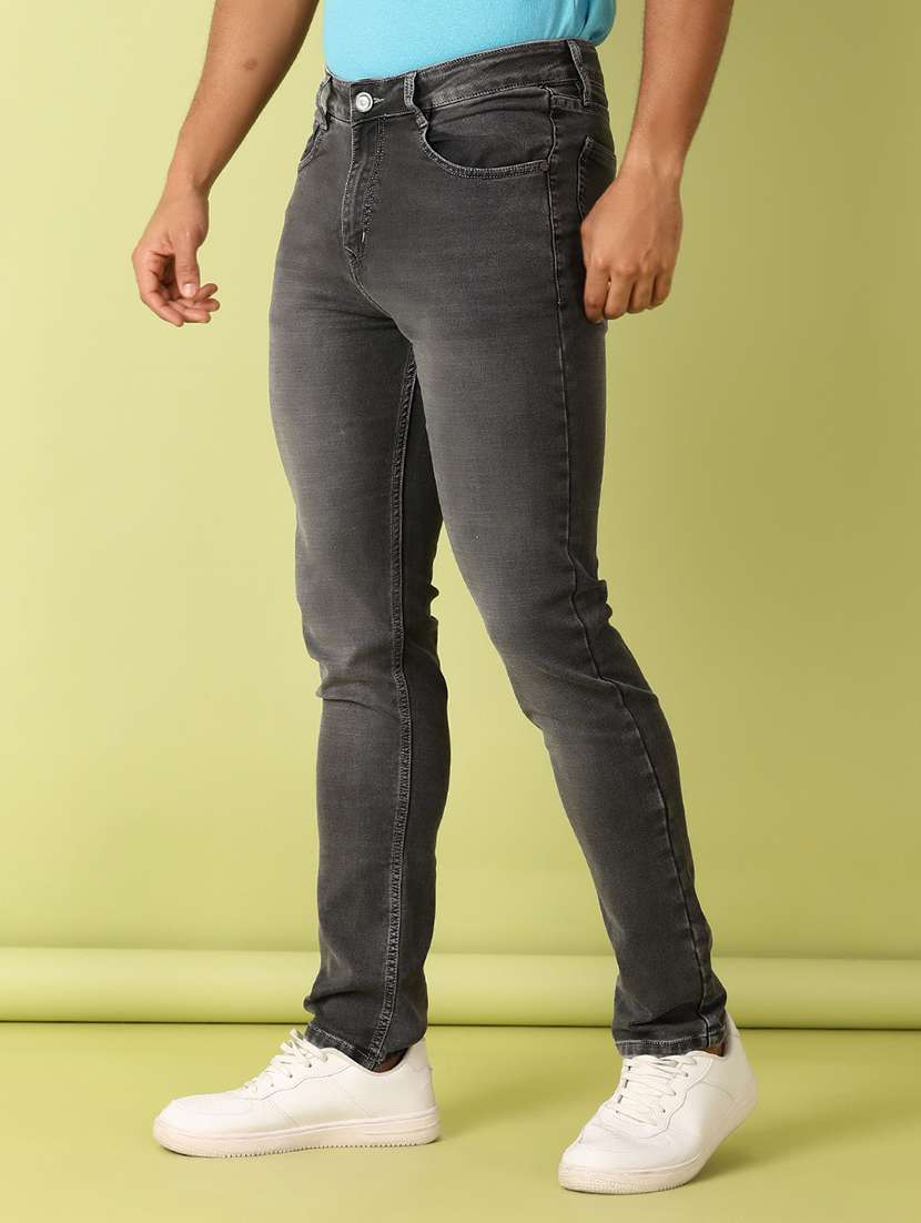 men solid skinny fit jeans - 21495609 -  Standard Image - 1
