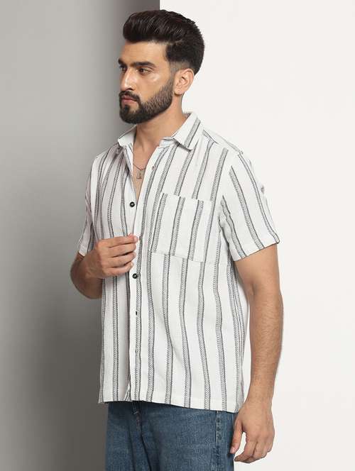 Men Striped Casual Shirt