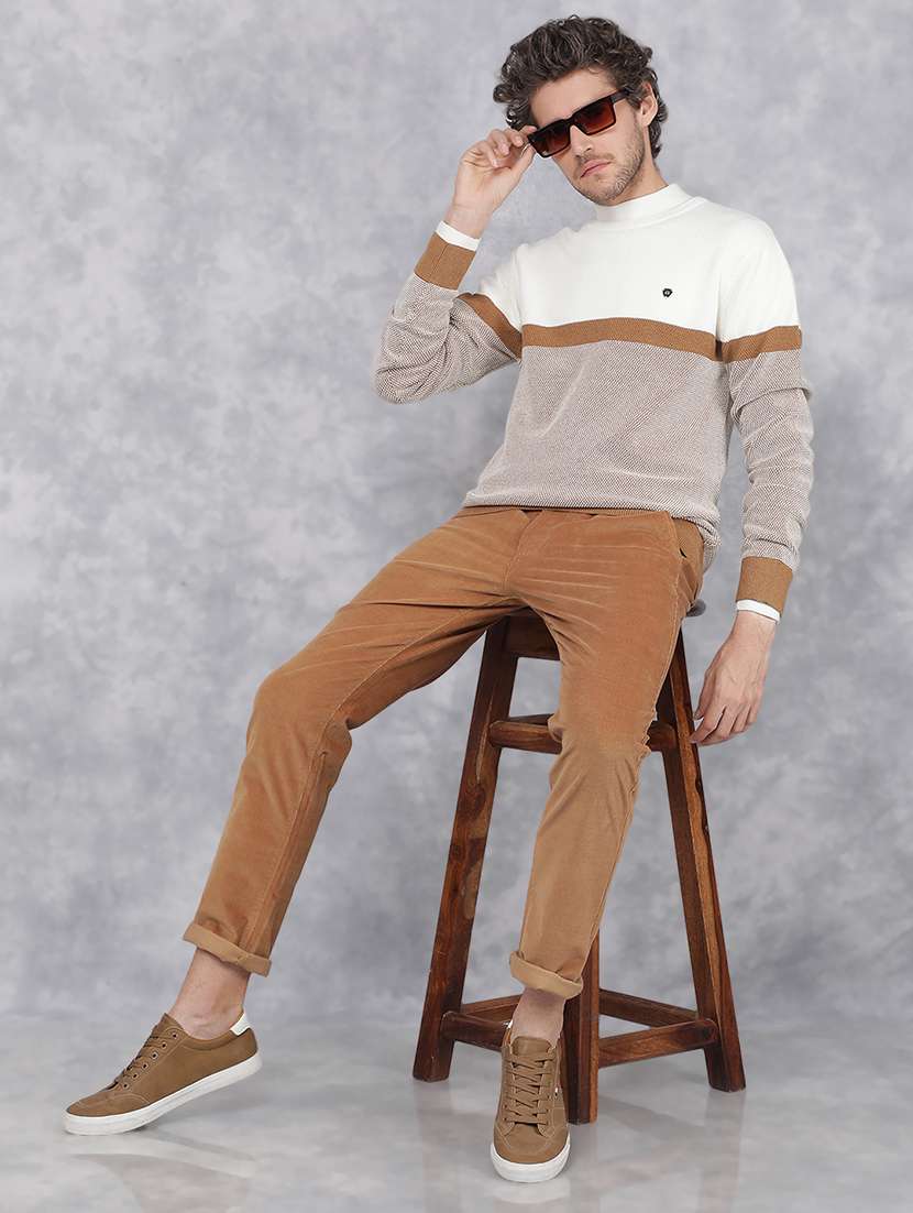 men brown cotton pullover - 21495822 -  Standard Image - 4