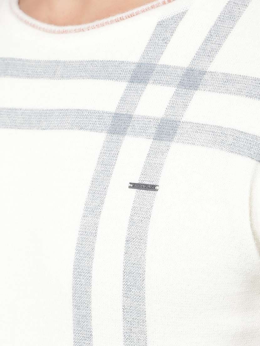 Men White Printed Cotton Pullover - 21495827 -  Standard Image - 6