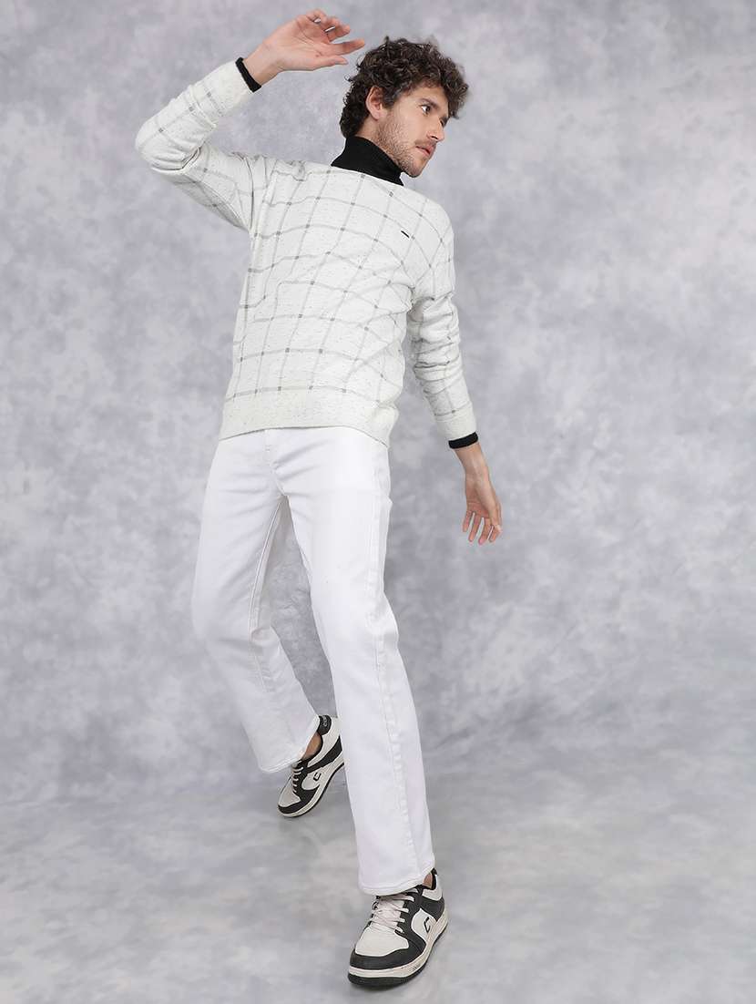 men checkered long sleeve pullover - 21495834 -  Standard Image - 4