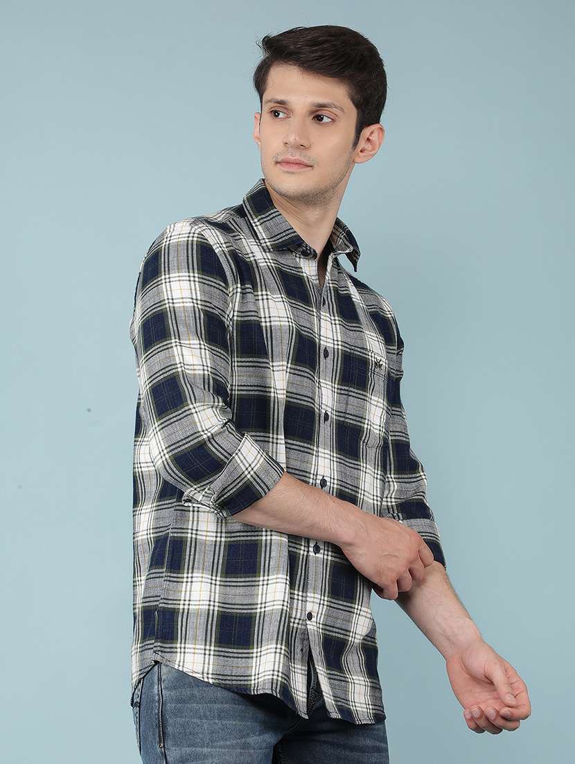 men checkered cotton casual shirt - 21495855 -  Standard Image - 1