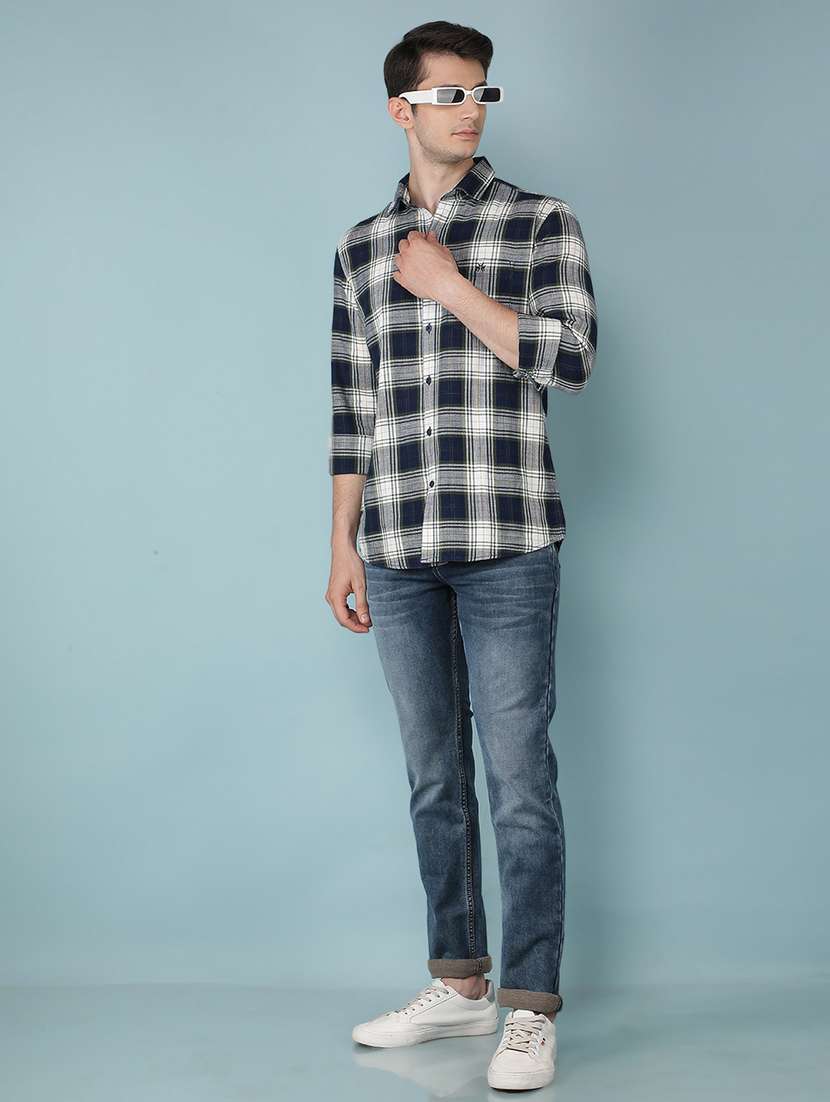 men checkered cotton casual shirt - 21495855 -  Standard Image - 4