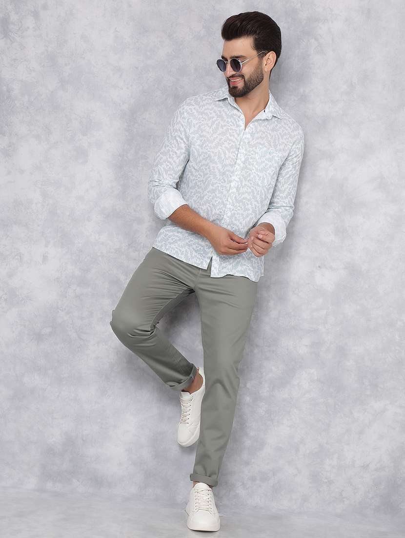 men printed long sleeve casual shirt - 21495877 -  Standard Image - 4