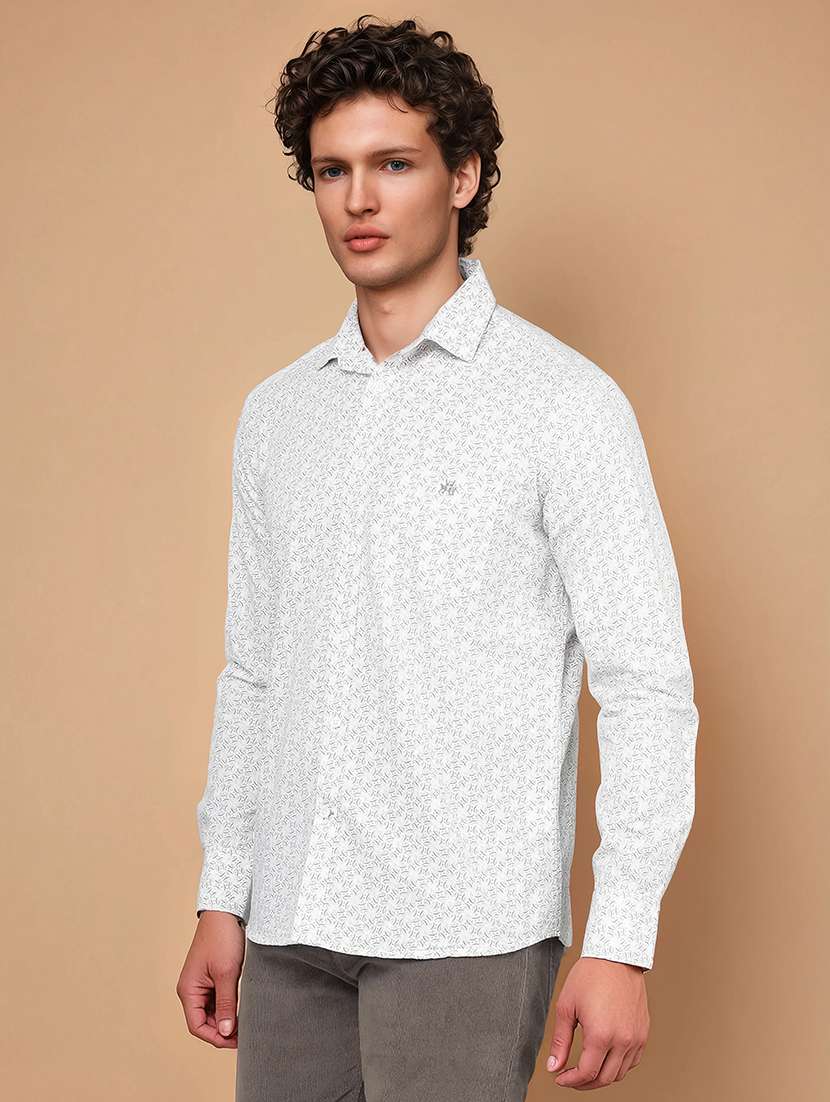 men long sleeve printed casual shirt - 21495892 -  Standard Image - 1