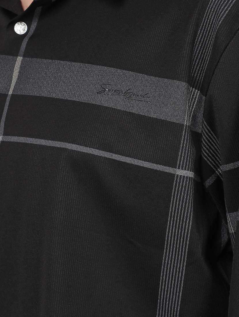 men long sleeve checkered casual shirt - 21495923 -  Standard Image - 6