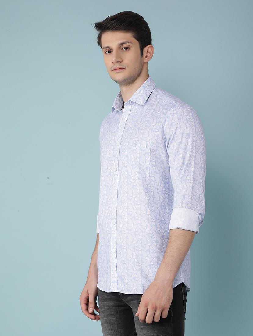 men long sleeve printed casual shirt - 21495929 -  Standard Image - 1