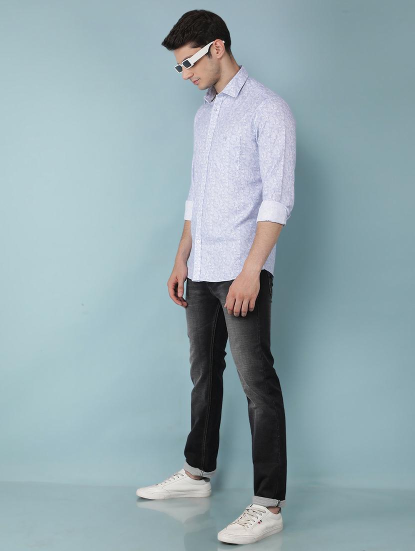 men long sleeve printed casual shirt - 21495929 - Standard Image - 4