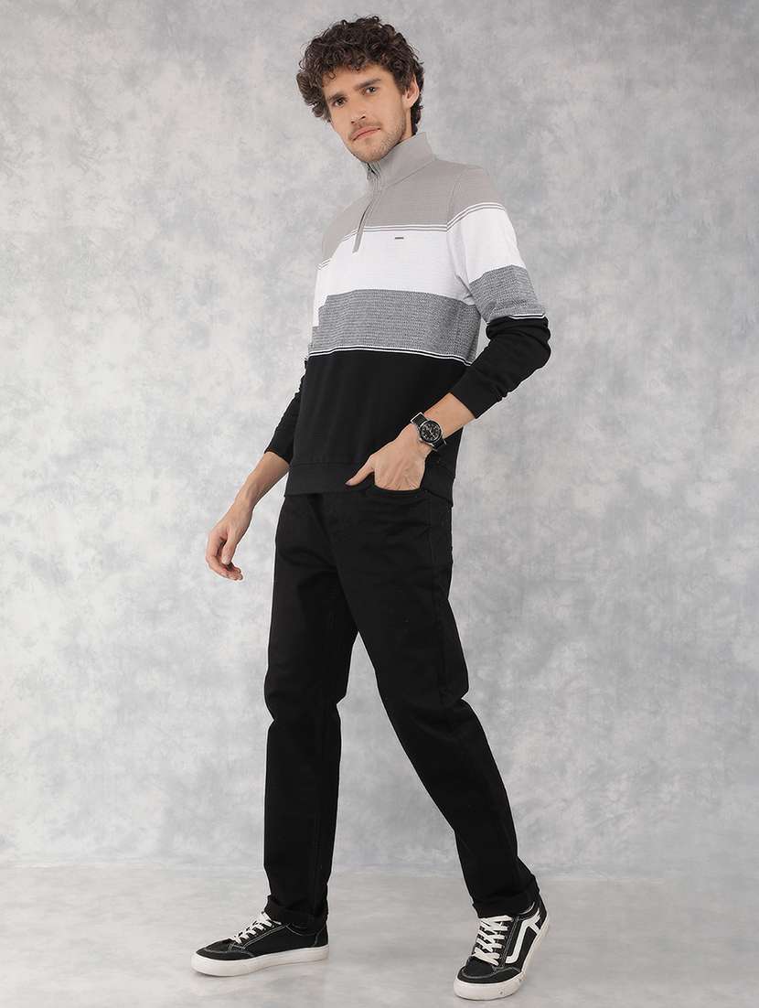 Men Color Block Long Sleeve Regualr Fit Sweatshirt - 21495975 -  Standard Image - 4