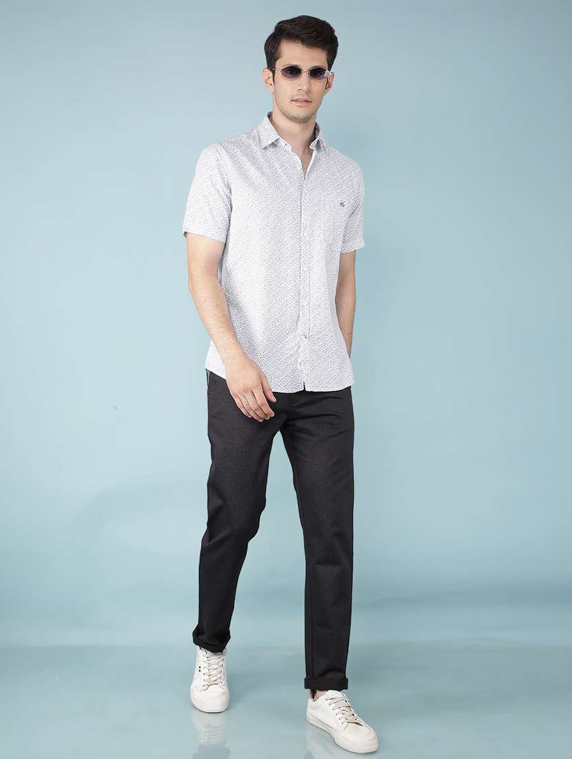 men mid rise solid chino trouser - 21495995 -  Standard Image - 4