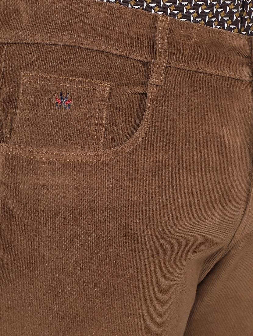 men mid rise solid corduroy trouser - 21495997 -  Standard Image - 6
