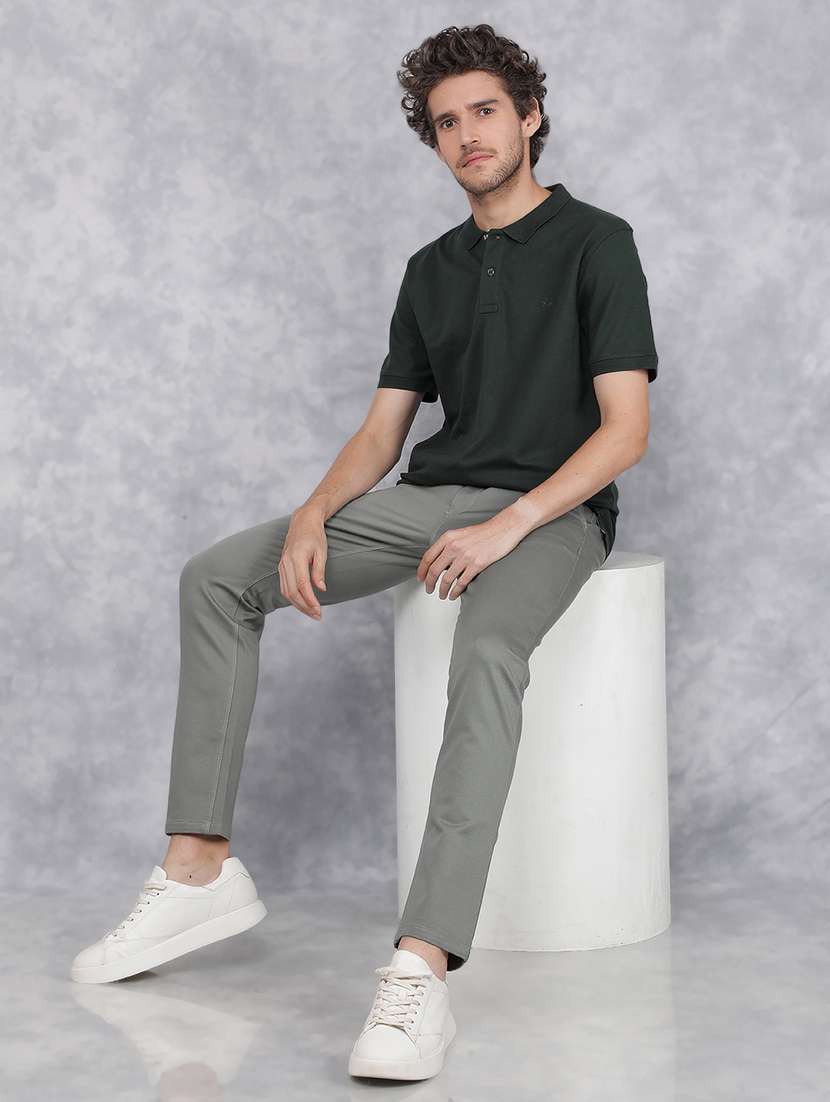 men mid rise solid chino trouser - 21496006 -  Standard Image - 4